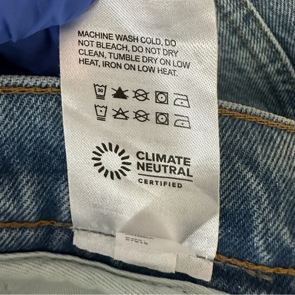 Reformation Jeans Brynn High Rise Wide Leg Trouser Jeans in Oneida Women Size 26 - Picture 13 of 14